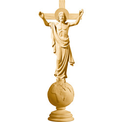 Ressurreição de Cristo em globo com cruz
