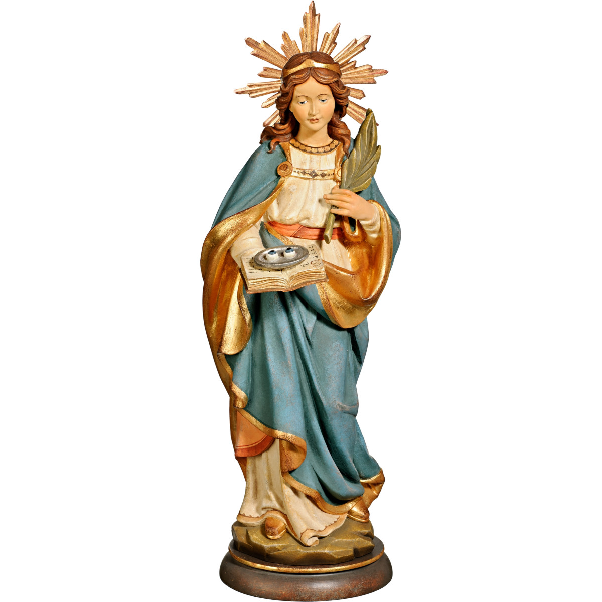Santa Luzia de Siracusa com auréola