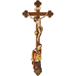 Corpus Baroque on baroque cross with Mary