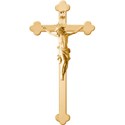 Corpus Pisa on baroque cross