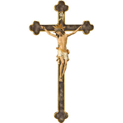 Cristo Pisa em cruz barroca