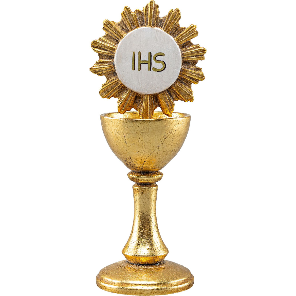 Wooden chalice with Host