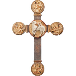 Cross with Easter Lamb and Evangelists