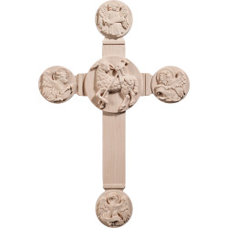 Cross with Easter Lamb and Evangelists