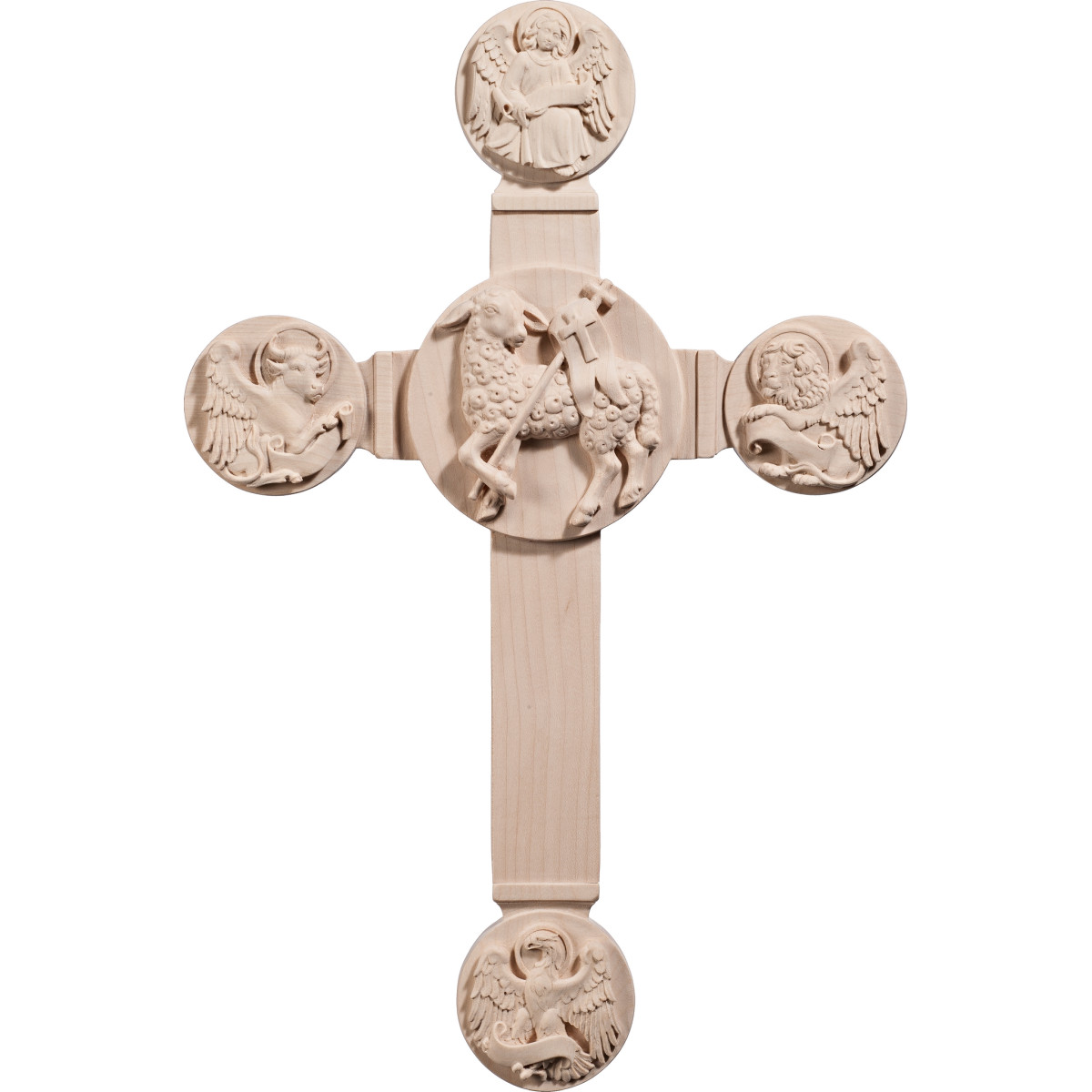 Cross with Easter Lamb and Evangelists