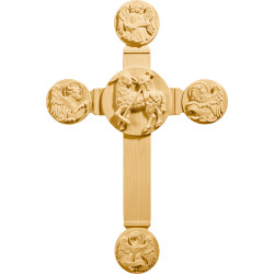 Cruz com Cordeiro Pascal e Evangelistas