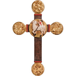 Cruz com Cordeiro Pascal e Evangelistas