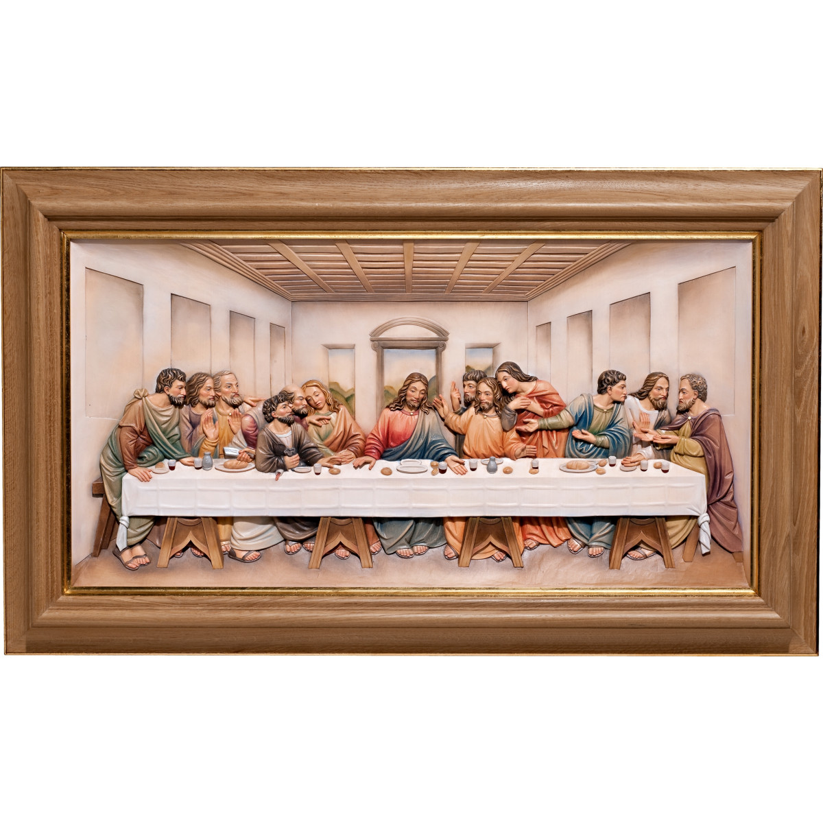 A Última Ceia – Relevos em madeira inspirados em Leonardo da Vinci