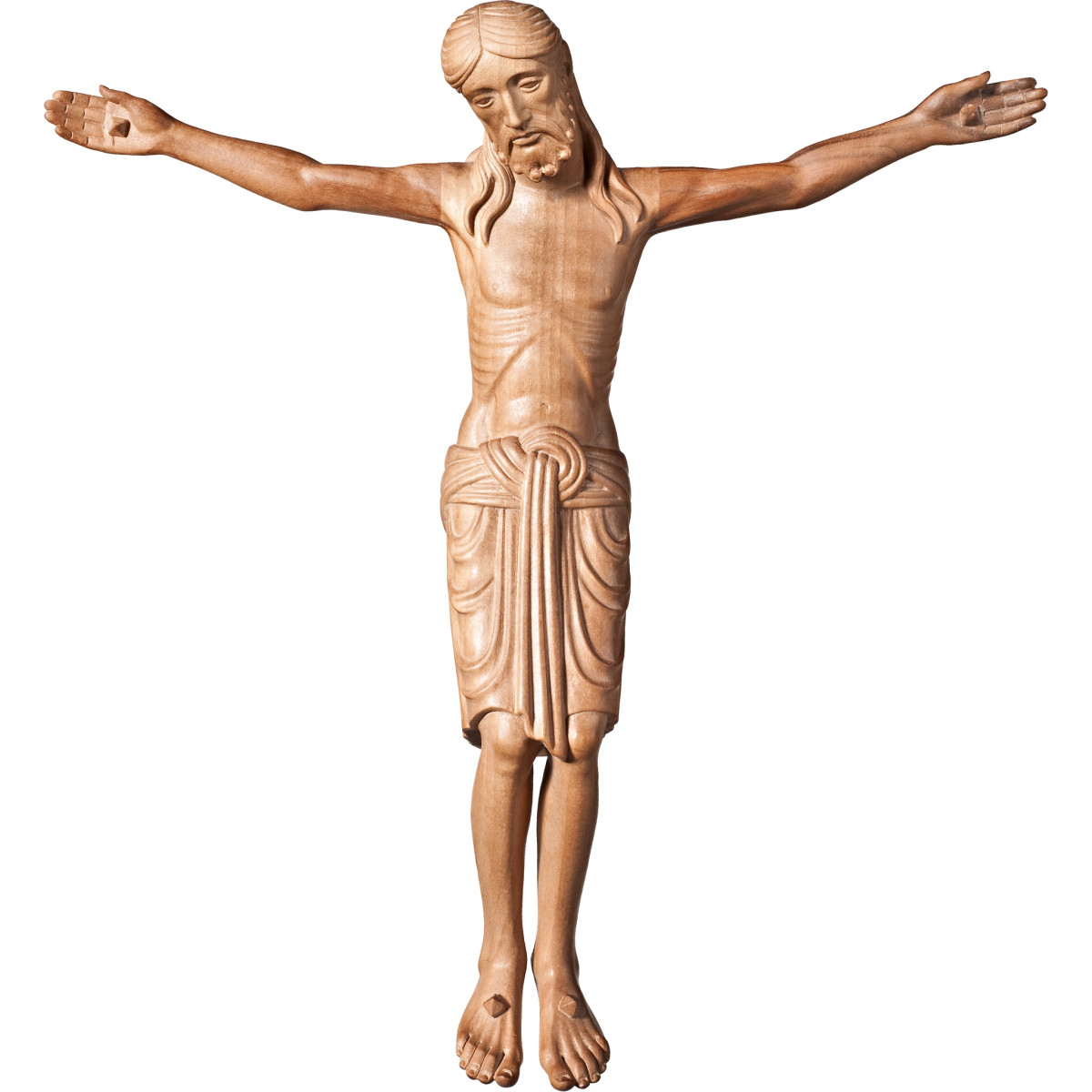 Romanischer Christus aus Holz | Sakrale Kunst