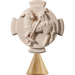 Agnus Dei sobre peana en forma de cono
