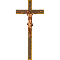 Cristo moderno ROMA em cruz simples larga