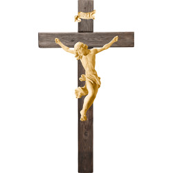 Corpus Barock auf Balken Altes Holz