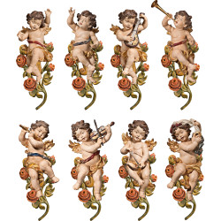 Berglandputtoes with roses (8 pieces)