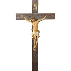 Cristo Pisa en cruz Madera vieja