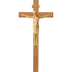 Corpus Romanic on oak cross simple wide