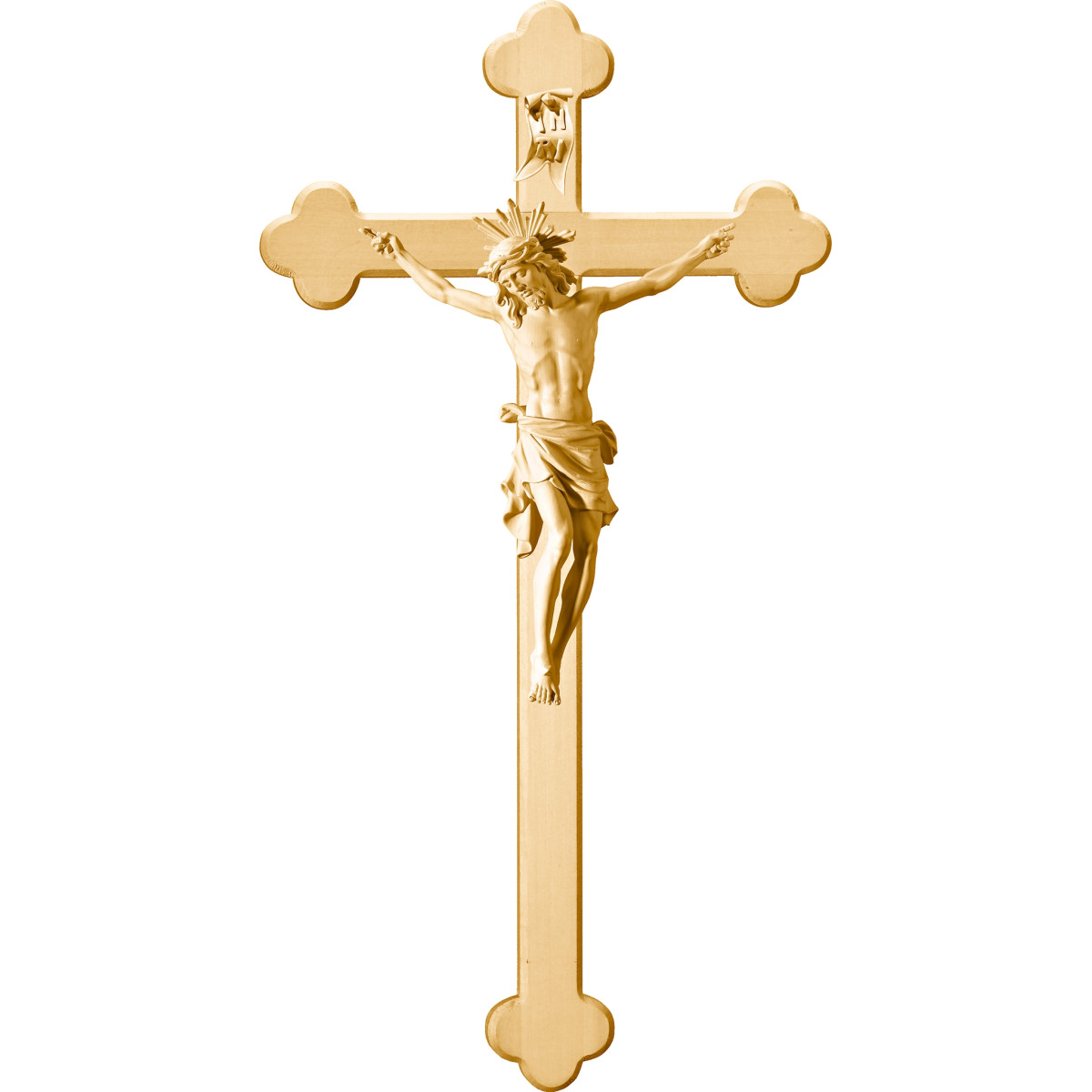 Cristo Pisa em cruz barroca