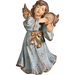 Anjo Sinfonia com pandeireta em madeira | Bergland