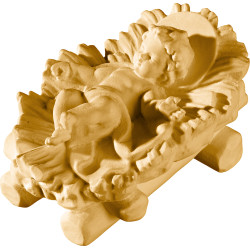Jesus child fixed in cradle