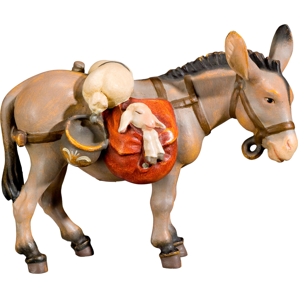 Burro com cela