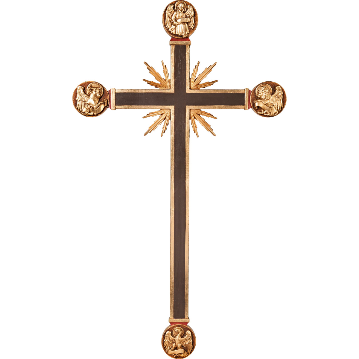 Cross with Evangelists and rays