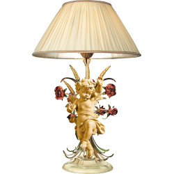 Table lamp with roses and Berglandputto left