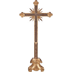 Standkreuz barock mit Strahlen