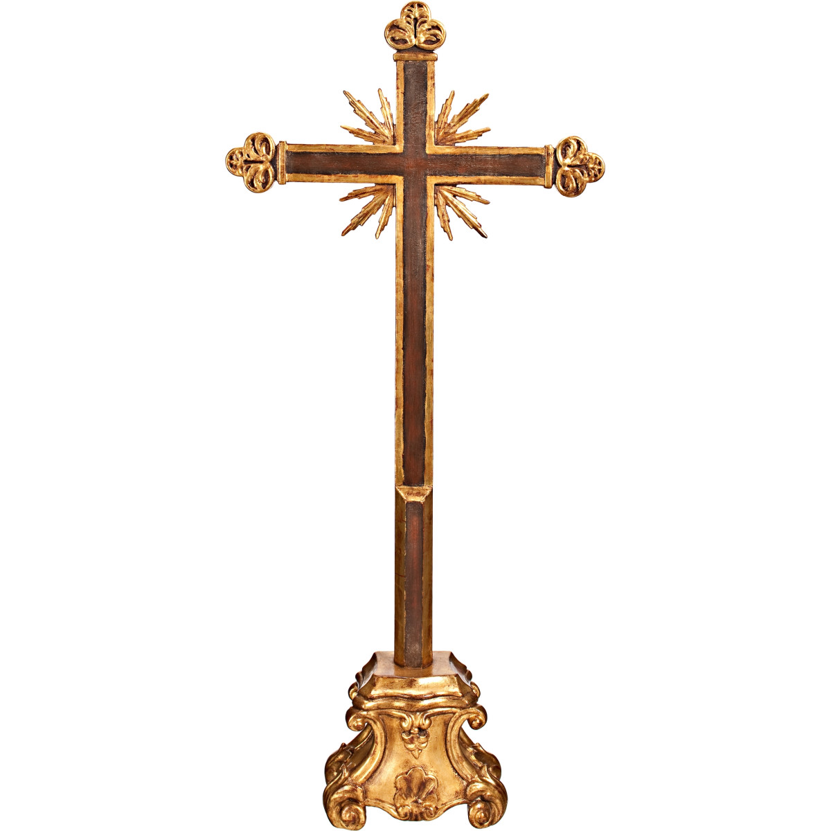 Standkreuz barock mit Strahlen