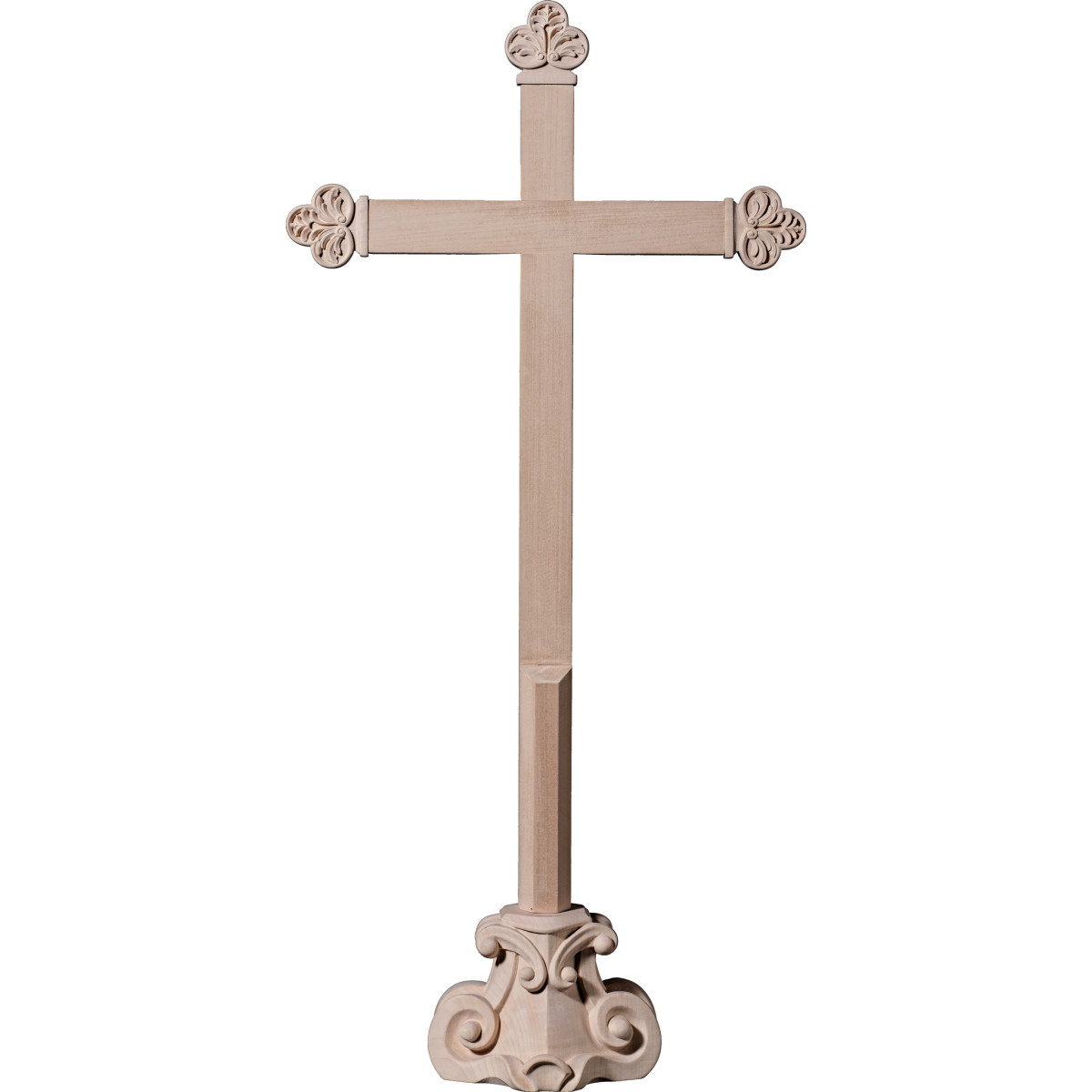 Cross baroque on pedestal