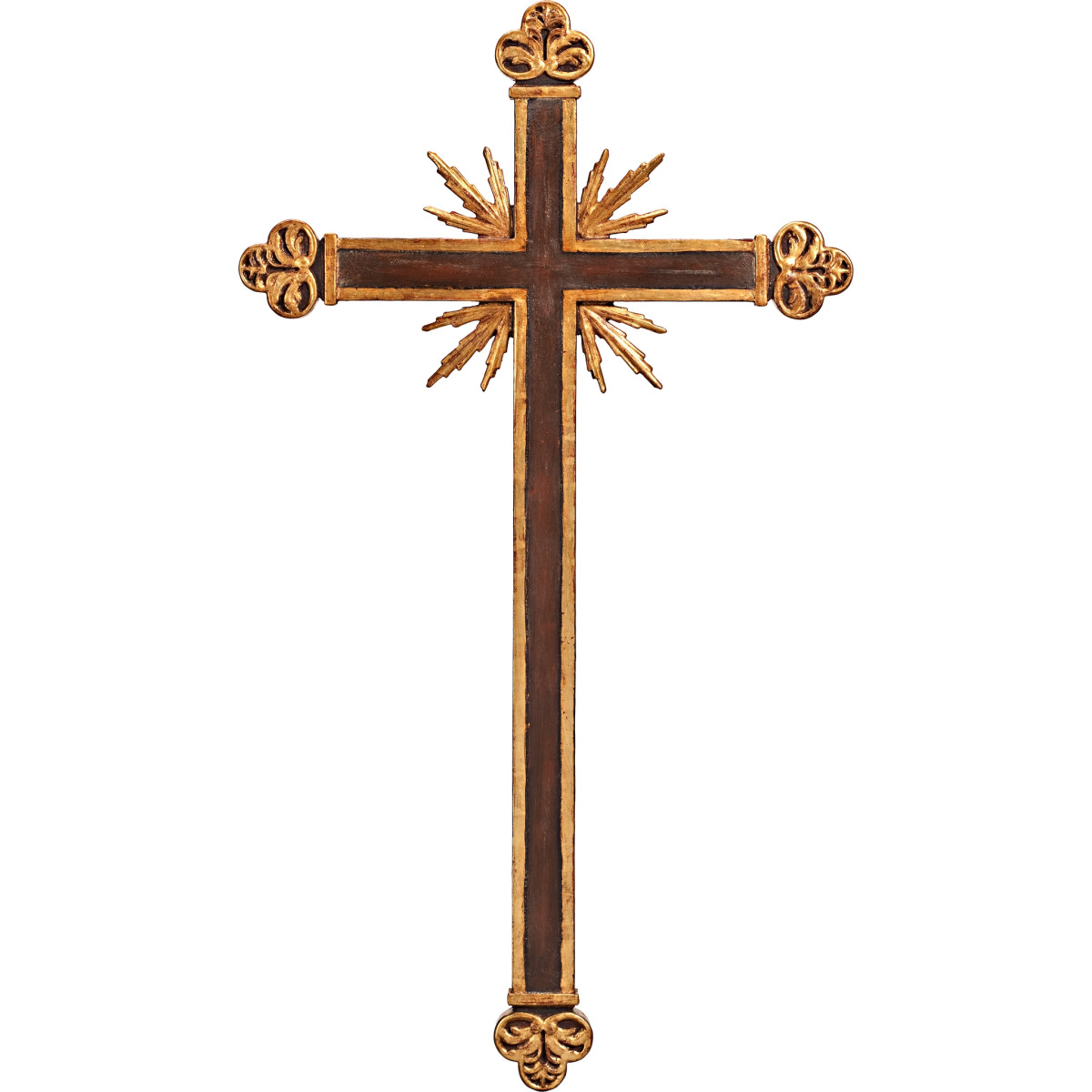 Cross baroque with rays