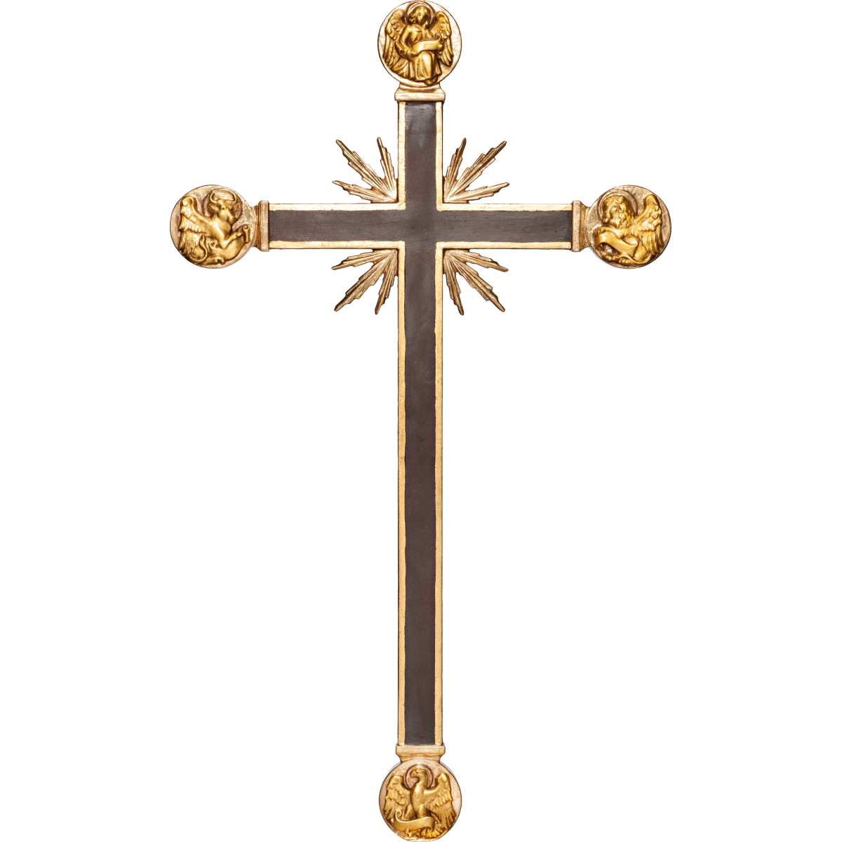 Cross with Evangelists and rays