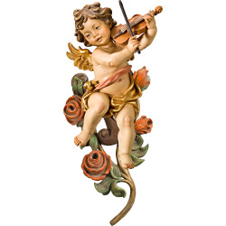 Berglandputte Geige mit Rosen