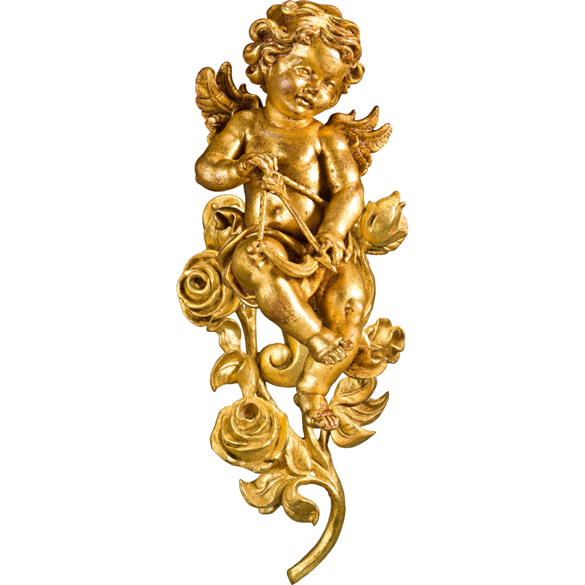 Berglandputte Amor mit Rosen