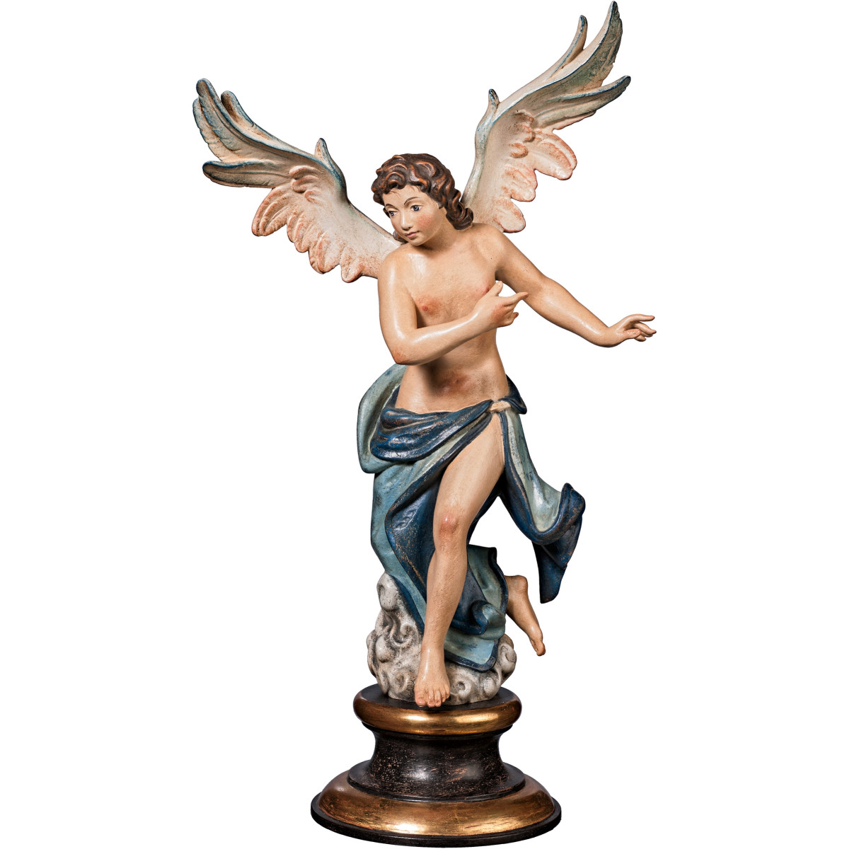 Anjo estilo Napolitano com pedestal à direita