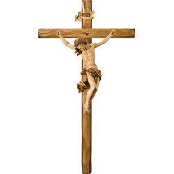 Cristo Barroco en cruz recta