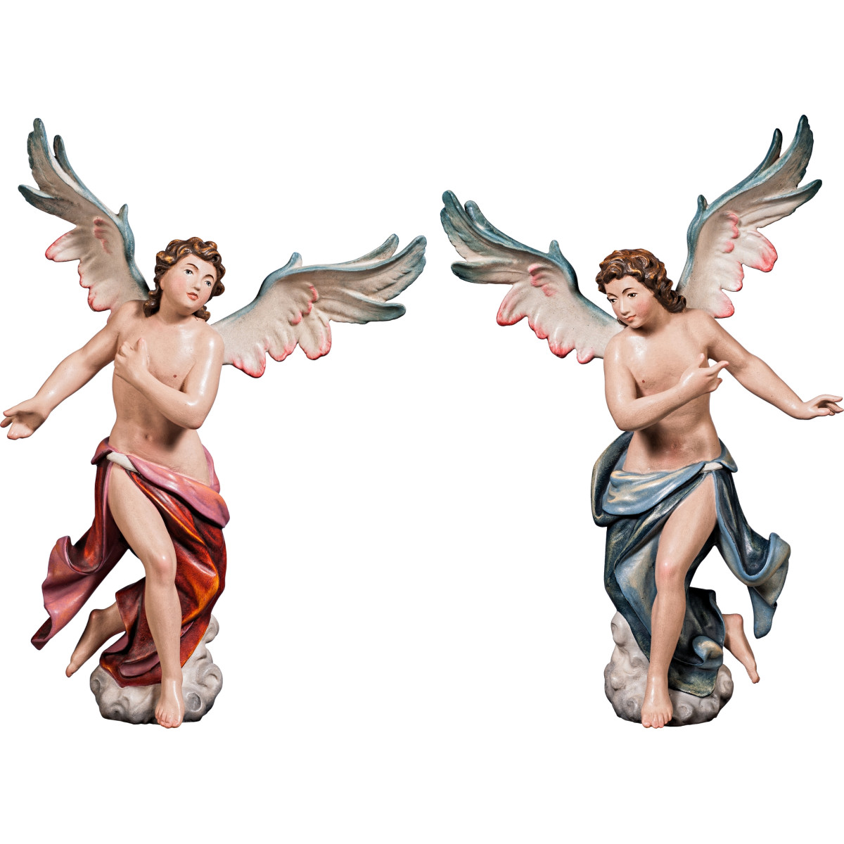Paio angeli in stile napoletano da parete