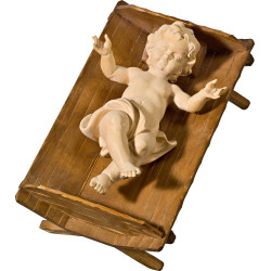 Jesus Child in simple cradle
