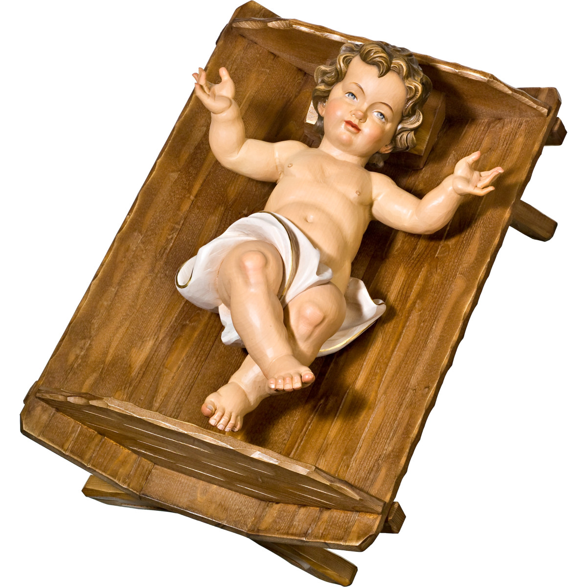 Menino Jesus em cama simples