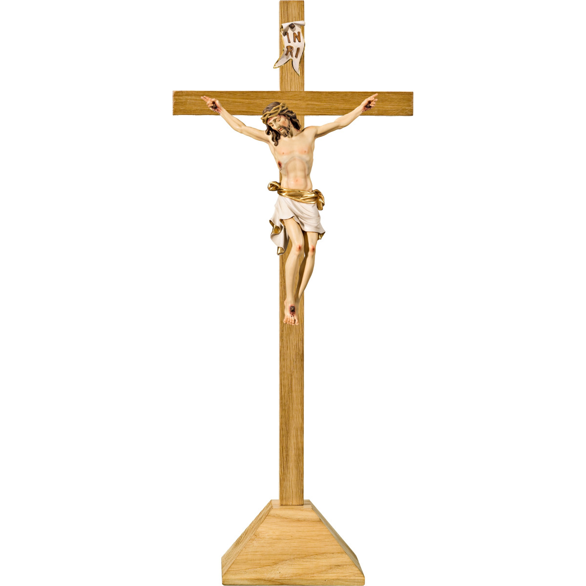 Cristo Pisa en pedestal