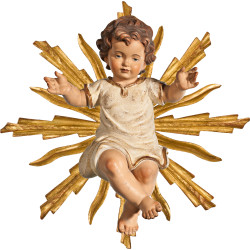 Niño Jesús vestido con aureola