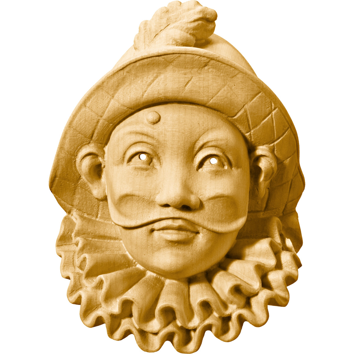 Harlekin Maske aus Holz | Bergland