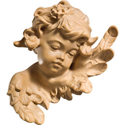 Cabeça de anjo com rosa