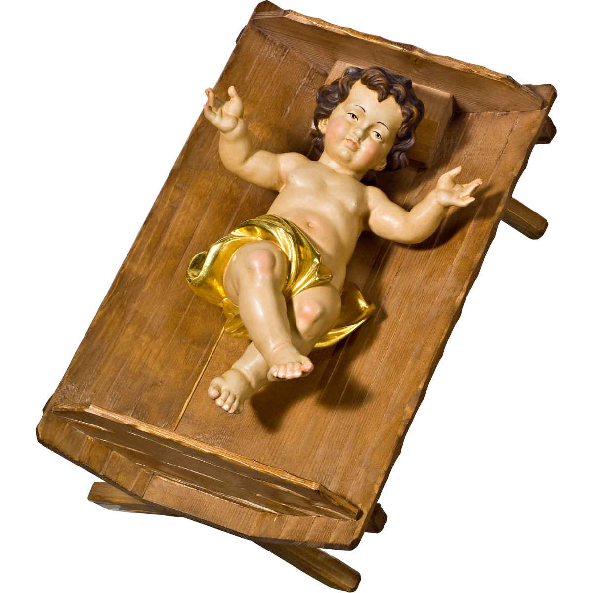 Jesuskind in einfacher Wiege