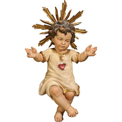 Niño Jesús vestido con Corazón y aureola