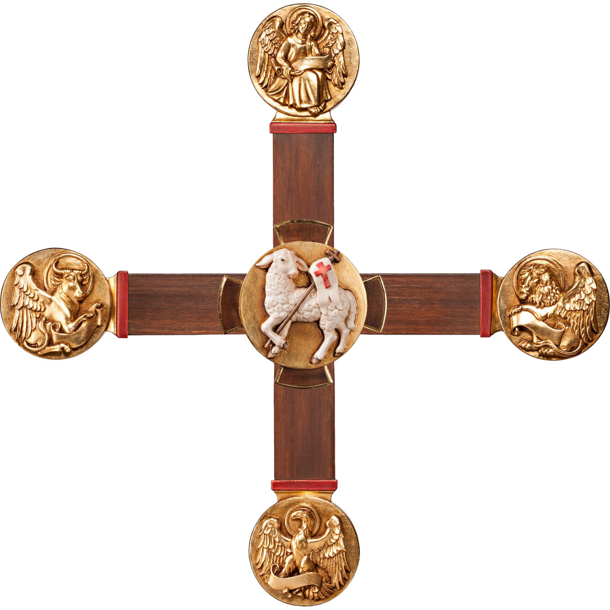 Cross with Evangelists and Easter Lamb