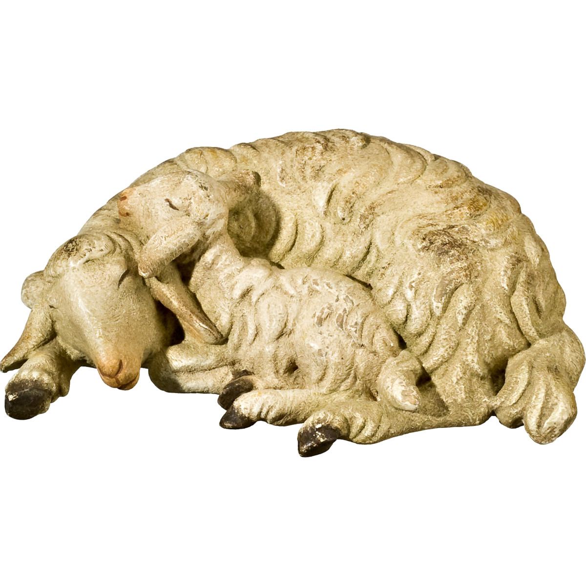Double sheep lying