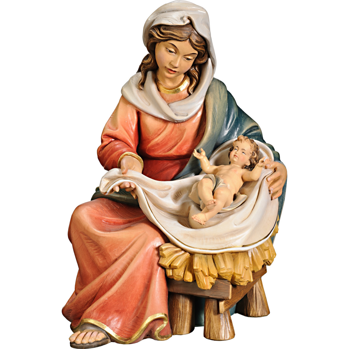 Maria seduta con Gesù Bambino
