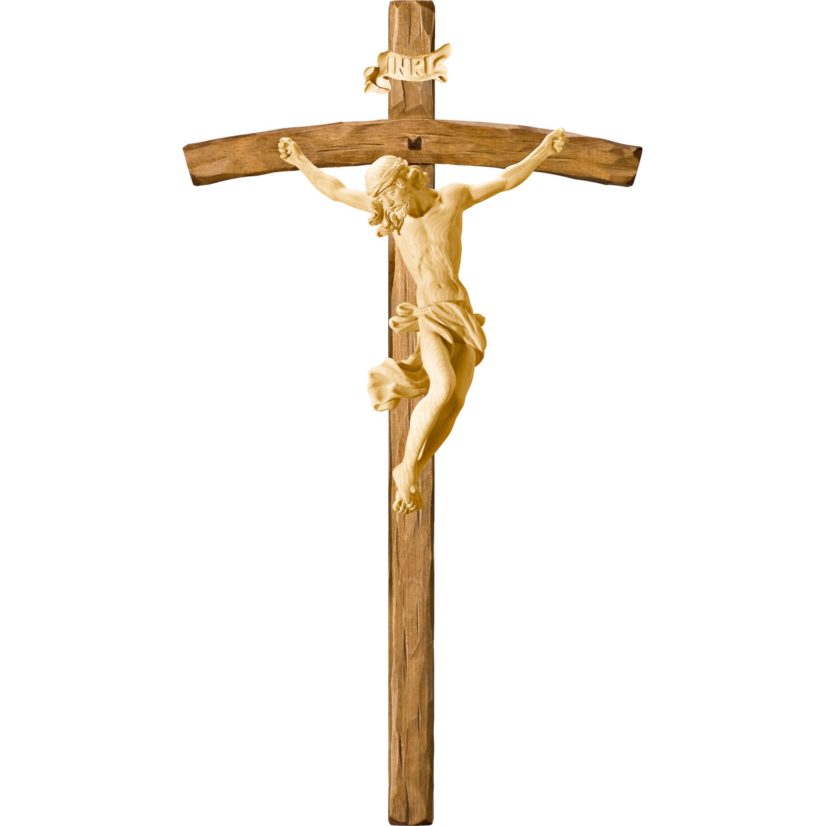 Cristo Barroco en cruz arqueada