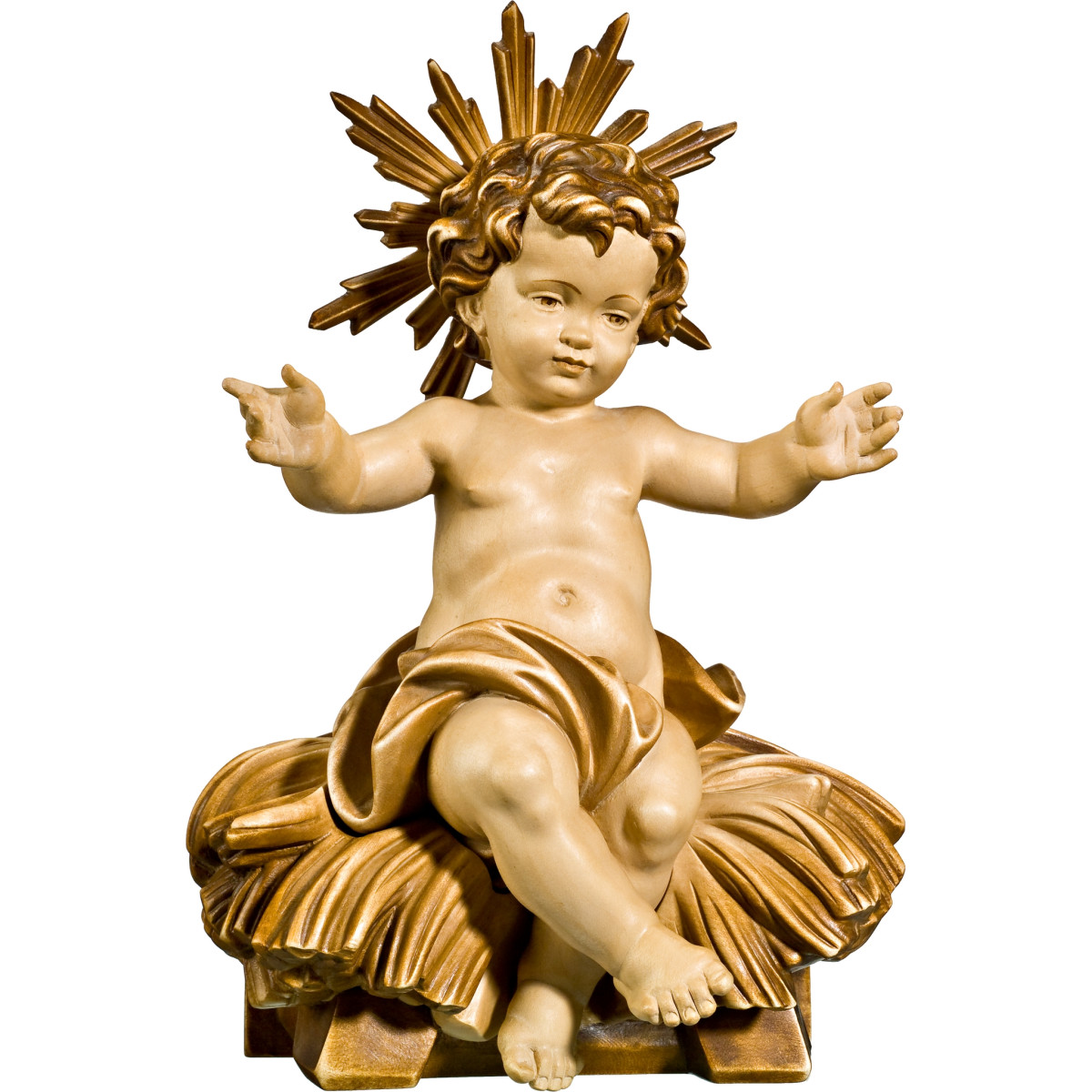 Jesus Child sitting with cradle