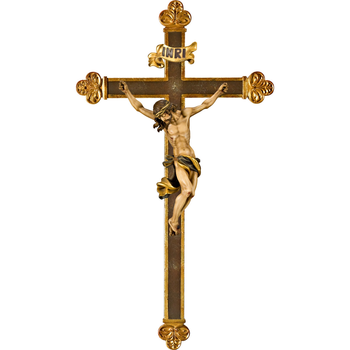Cristo Barroco em cruz barroca