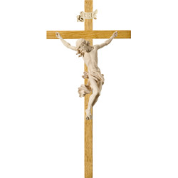 Cristo Barroco en cruz de roble